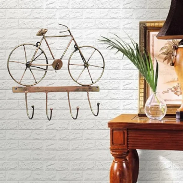 cycle design key hanger iron bicycle wall decor