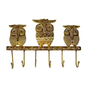 owl design key hanger iron decorative wall key holder