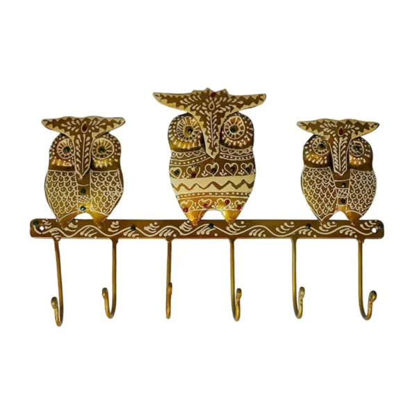 owl design key hanger iron decorative wall key holder