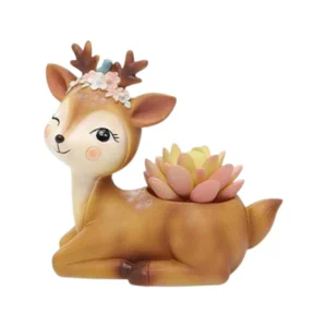 deer resin decorative flower planter for home decor