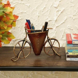 v shape cycle pen stand metal desk organizer