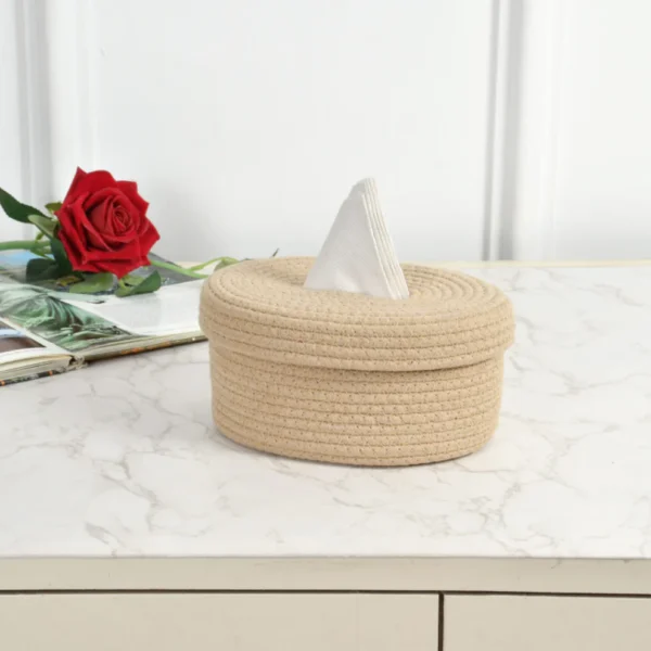 napkin braided cotton basket decorative storage basket