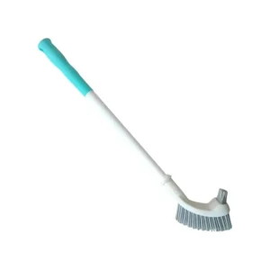 home lane double side silicone toilet brush aqua green