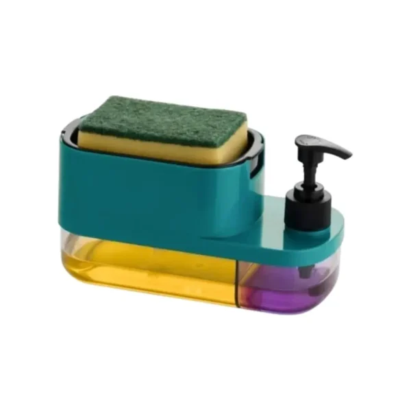 TINUMS 3 in 1 soap dispenser with sponge holder 400ml kitchen bathroom India Snoozo