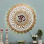 om circle wall hanging metal decor