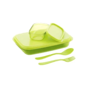 tinums plastic divine lunch box with spoon and fork