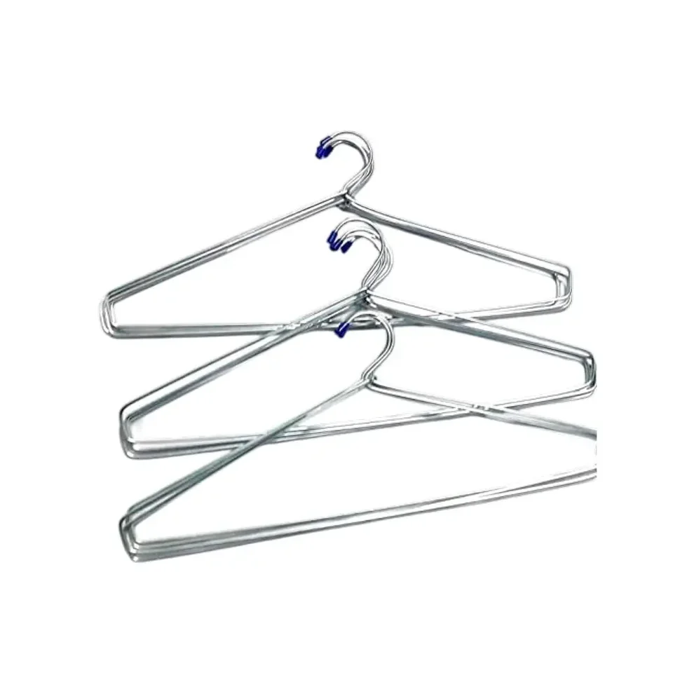stainless steel cloth hanger set of 12 silver