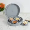 Fruit Braided Basket in Grey made from 100% natural cotton