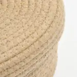 Handcrafted braided macrame basket for home organization