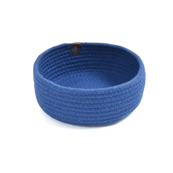 Poet cotton storage basket measuring 20 x 20 x 7 cm