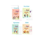 Best preschool learning copybooks covering drawing, numbers, alphabet, and mathematics.