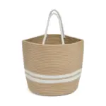 Richo braided cotton bag with handcrafted macrame design