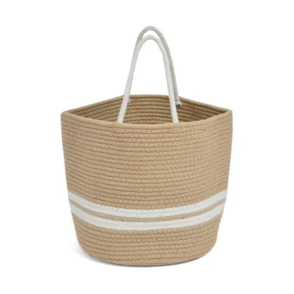 Richo braided cotton bag with handcrafted macrame design