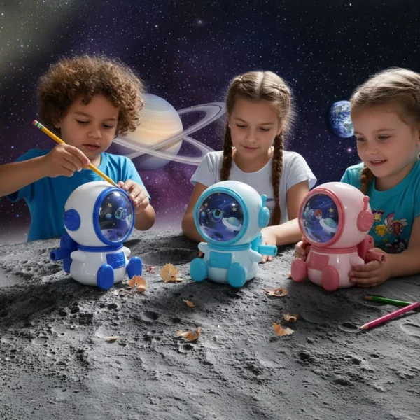 Advanced space astronaut sharpeners encouraging creative learning and classroom activities.