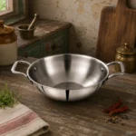 Low price best stainless steel kadhai suitable for you.