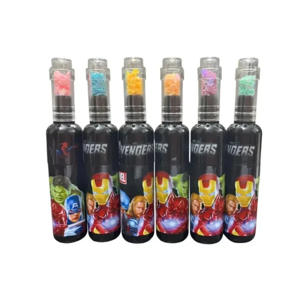 VARKAUS bottle shaped highlighter pen set with colorful superhero themed stationery markers