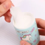 Best unicorn wet wipes container with easy pull-out tissue dispenser.