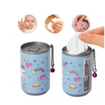 Premium unicorn wet wipes dispenser can with portable tissue storage design.
