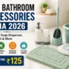 best bathroom accessories india 2026 bath mat soap dispenser toilet brush mop under 500