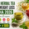 best herbal tea for weight loss india 2026 green tea hibiscus chamomile detox tea