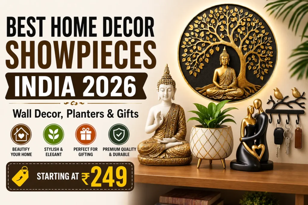 best home decor showpieces india 2026 wall decor planter buddha statue gifts under 500