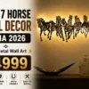 best 7 horse wall decor india 2026 metal led wall art vastu living room decor