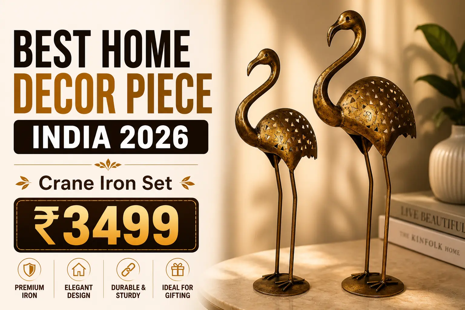 best candle holder india 2026 crane iron candle stand set of 2 home decor warm light