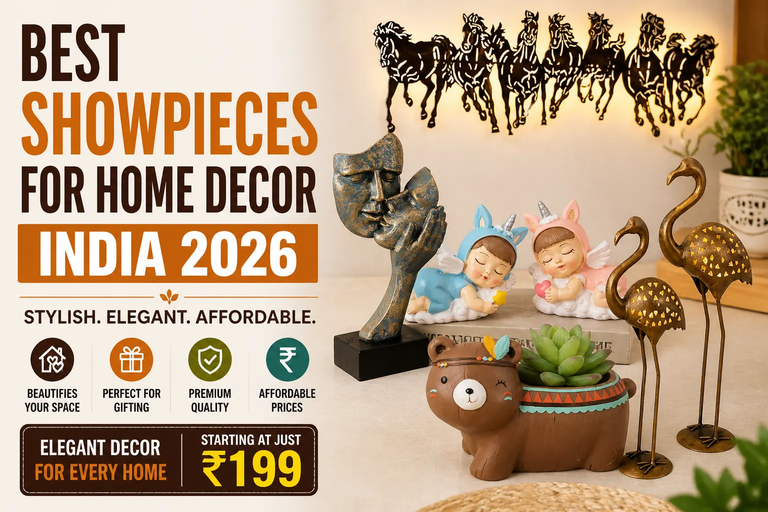 living room decor ideas india showpieces wall decor planter candle holder budget home styling