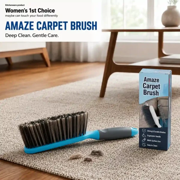 Professional carpet brush for pet hair removal.