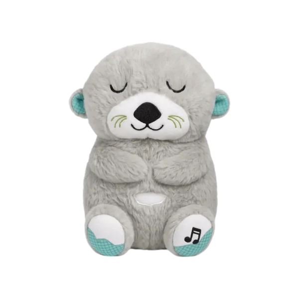 Adorable Musical Breathing Teddy Bear with Soothing Motion and Soft Plush Finish