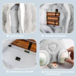 Premium Breathing Teddy Bear with Music, Light and Easy Battery Installation