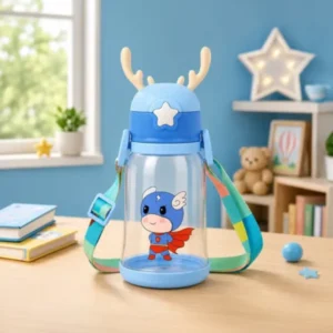 TINUMS Cartoon Plastic Bottle (Colour & Design may vary)