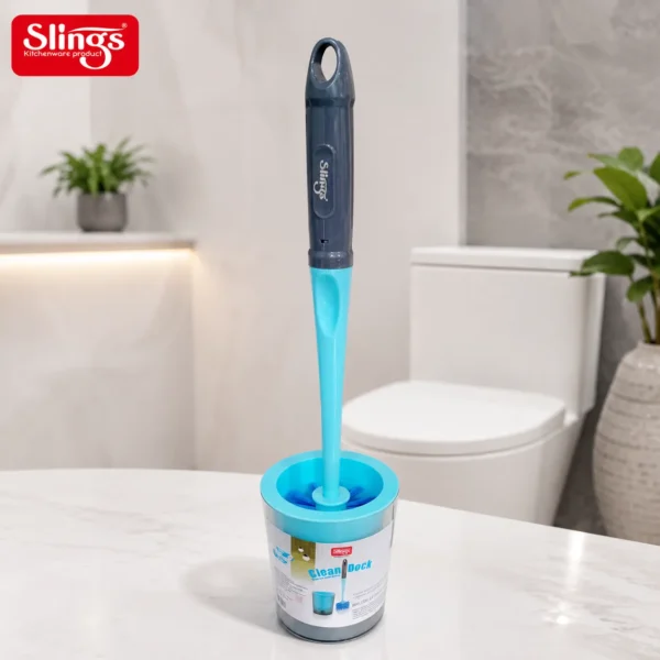 Modern toilet brush with stylish holder set