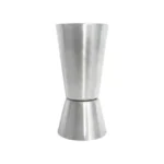 Elegant stainless steel double-sided peg measurer with premium brushed finish and sturdy design.