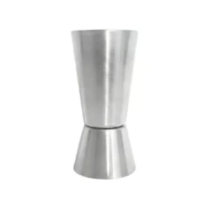 Elegant stainless steel double-sided peg measurer with premium brushed finish and sturdy design.