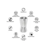 Premium stainless steel double-sided peg measurer with accurate markings and durable construction.