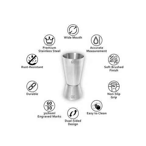 Premium stainless steel double-sided peg measurer with accurate markings and durable construction.