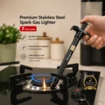 Premium spark gas lighter with long-lasting stainless steel design