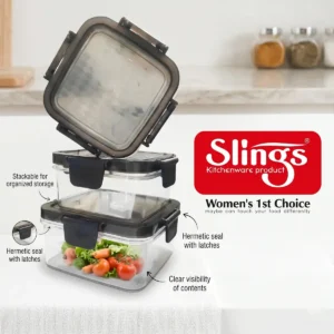 Best leakproof food container set with secure locking clips and clear visibility.