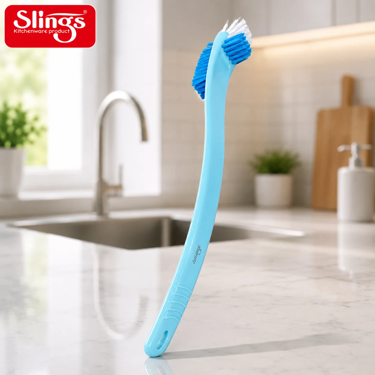 Best ergonomic toilet cleaning brush with curved handle and durable bristles.