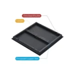 Premium foldable magnetic Ludo board with sturdy support feet for convenient storage and travel.