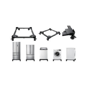 Tinums Metal Washing Machine Stand (Black)