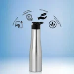 Lightweight stainless steel water bottle showcasing premium quality and practical features.
