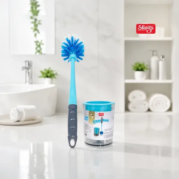 Slings Clean Dock long handle toilet brush for effective bathroom cleaning