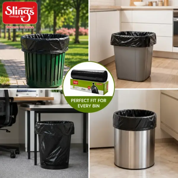 Slings extra large trash bags measuring 30 x 37 inch for large bins