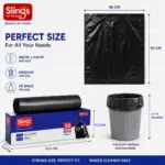 Slings medium garbage bags pack of 2 boxes with 30 bags in each box
