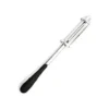 Elegant stainless steel 3-in-1 vegetable peeler with comfortable non-slip grip handle.