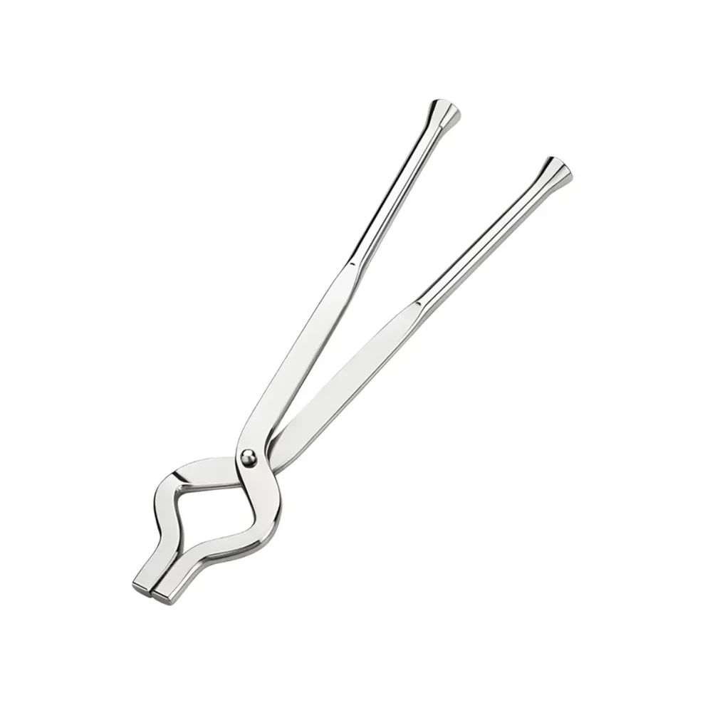 Premium stainless steel kitchen pakad tong with durable grip for hot cookware handling.