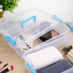 Portable storage box organizing daily household essentials