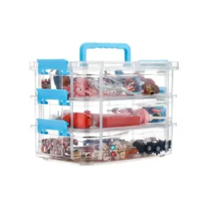 Tinums Plastic Carry Container 3 Layer Storage Box